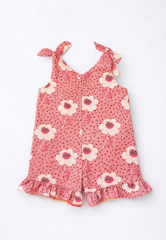 Combishort Fleurs Rose