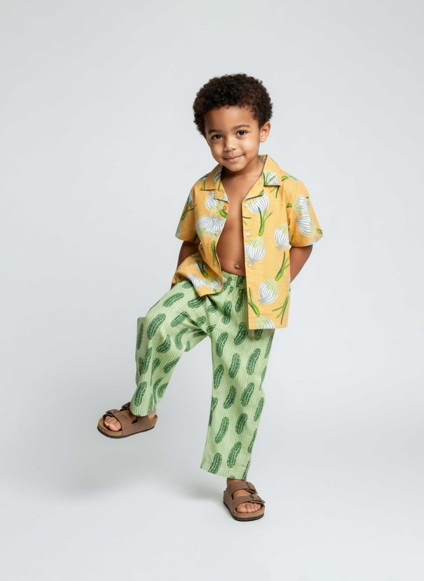 Pantalon Cornichons Vert Clair