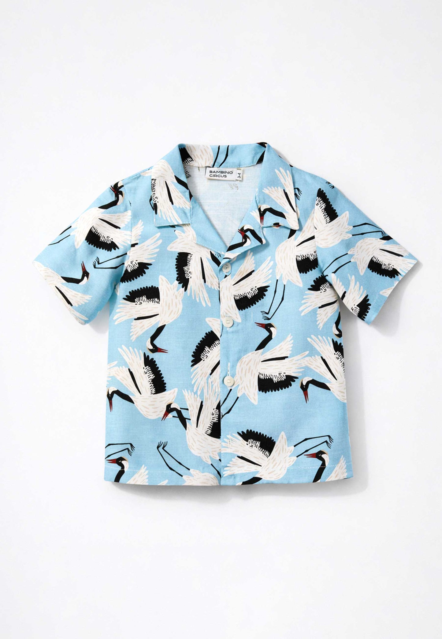 Chemise Cigognes Bleu Ciel