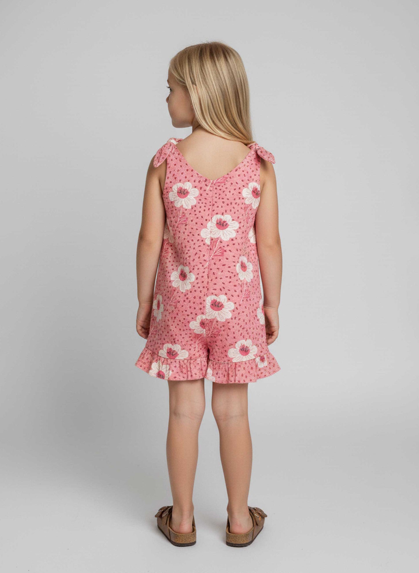 Combishort Fleurs Rose