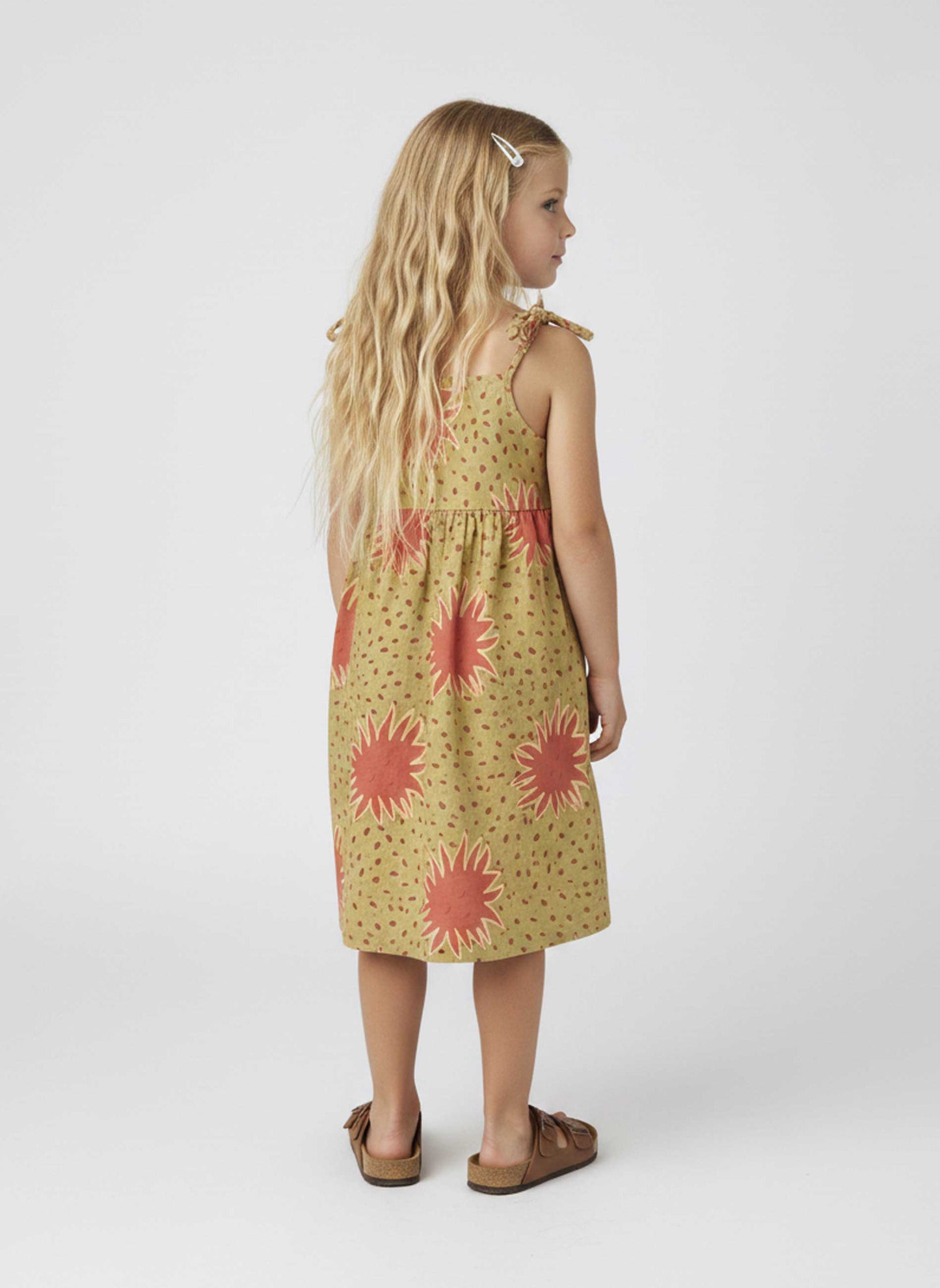 Robe Soleils Kaki Clair & Vieux Rose