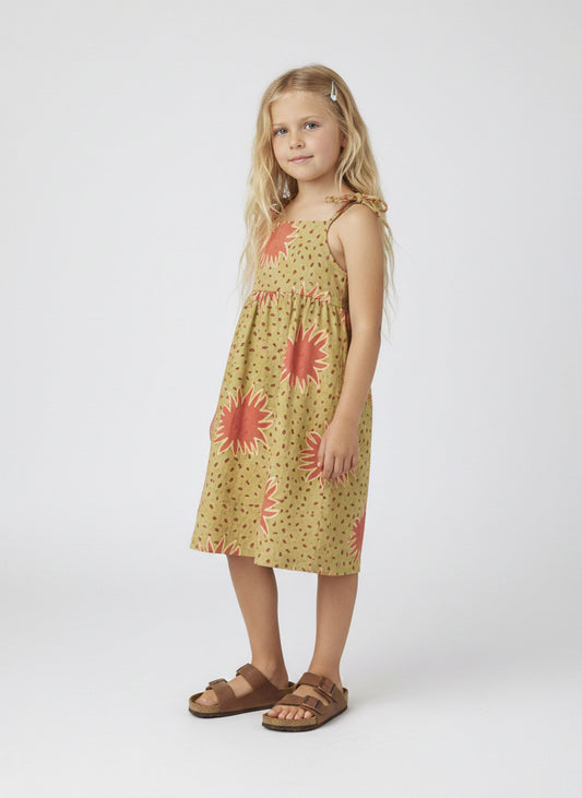 Robe Soleils Kaki Clair & Vieux Rose