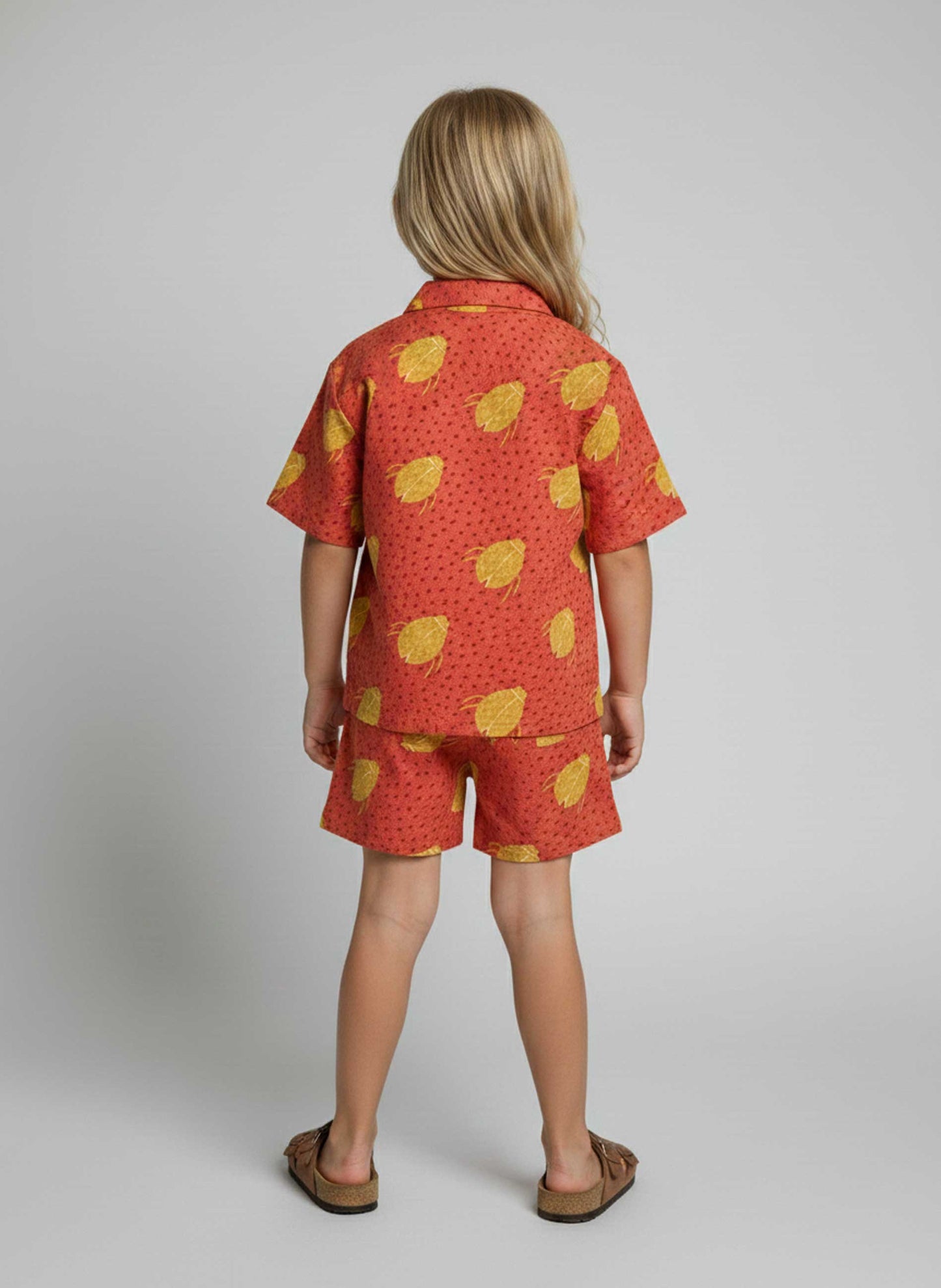 Chemise Scarabées Rouge Ocre