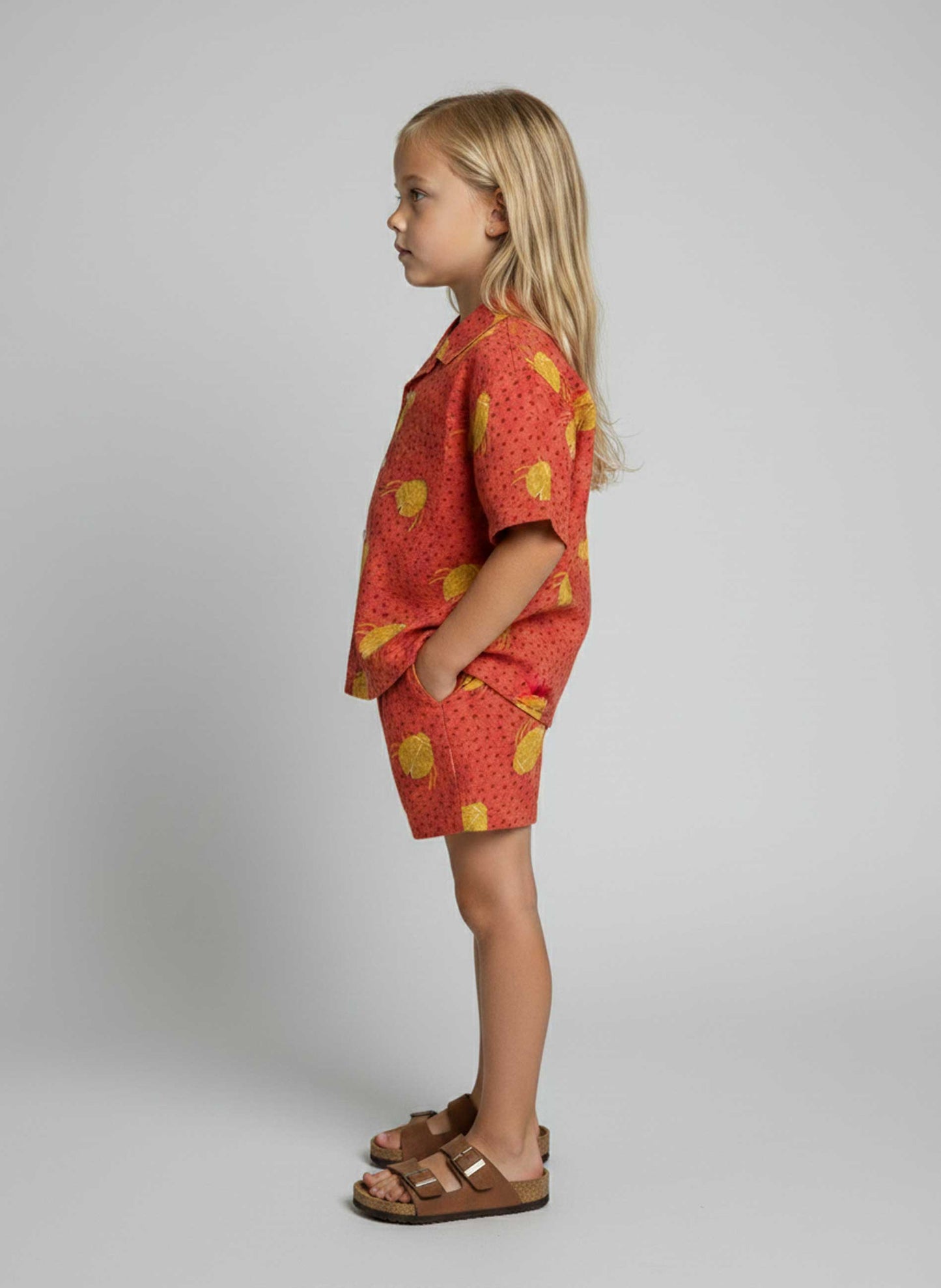 Chemise Scarabées Rouge Ocre