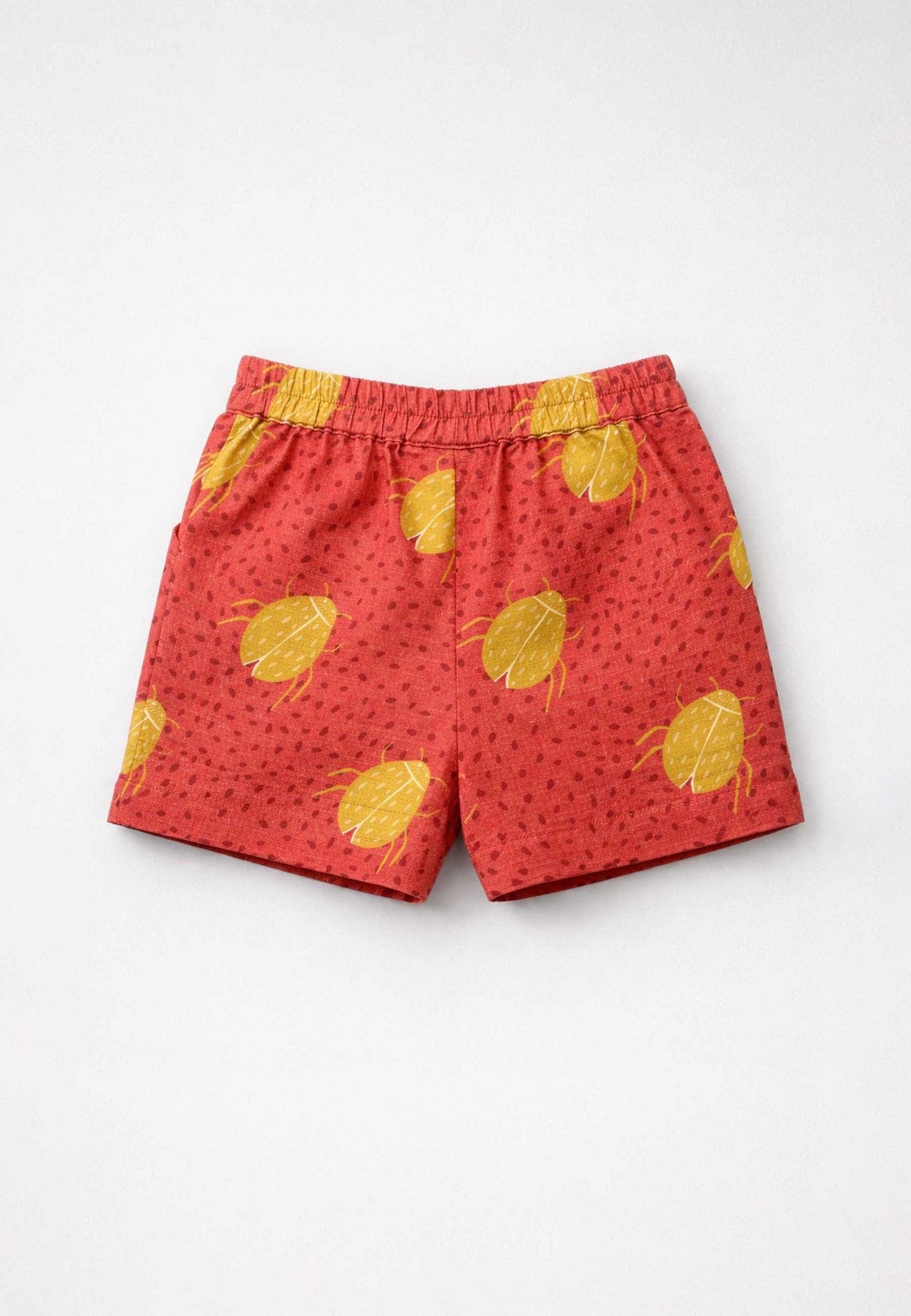 Short Scarabées Rouge Ocre