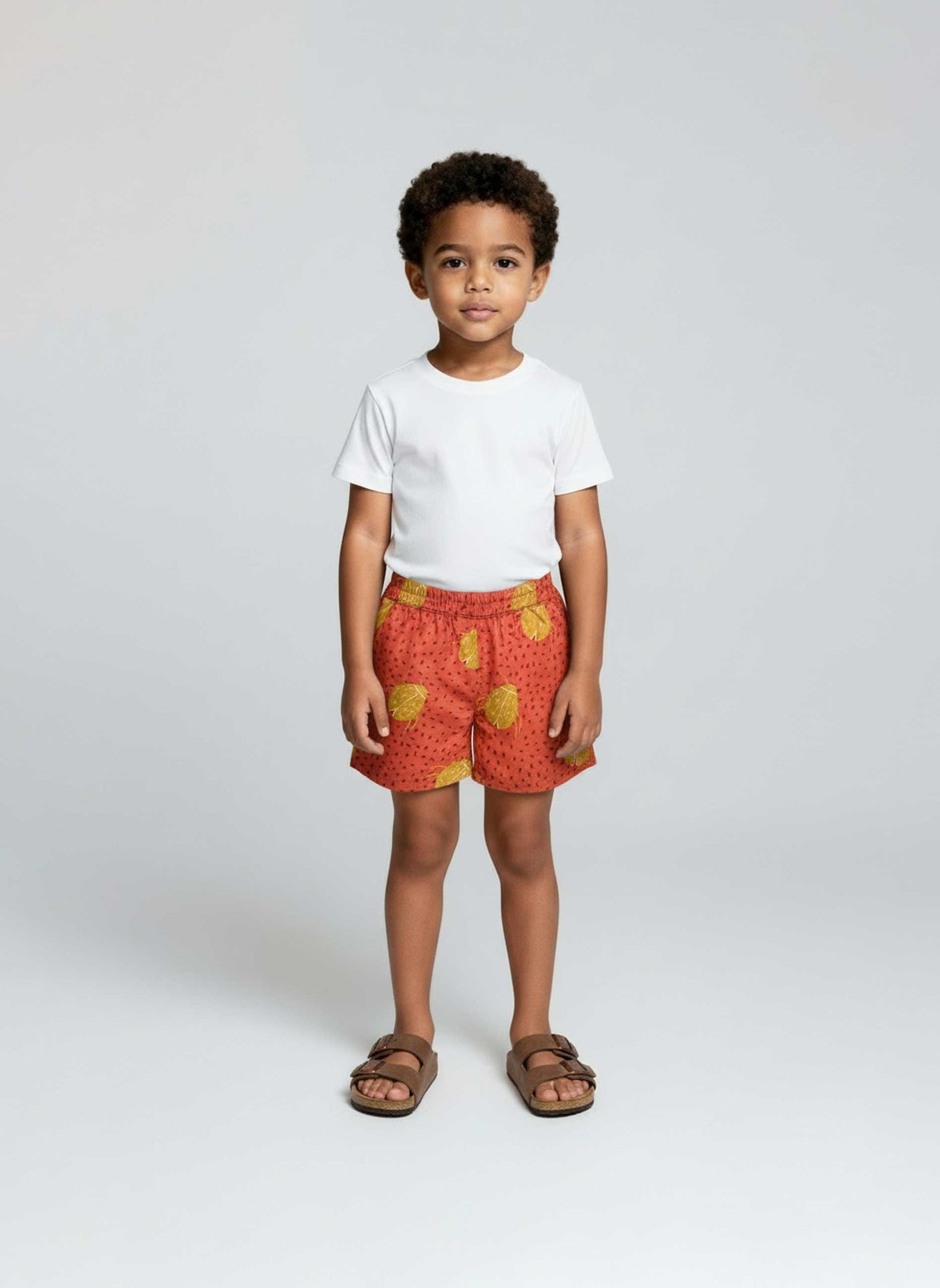 Short Scarabées Rouge Ocre
