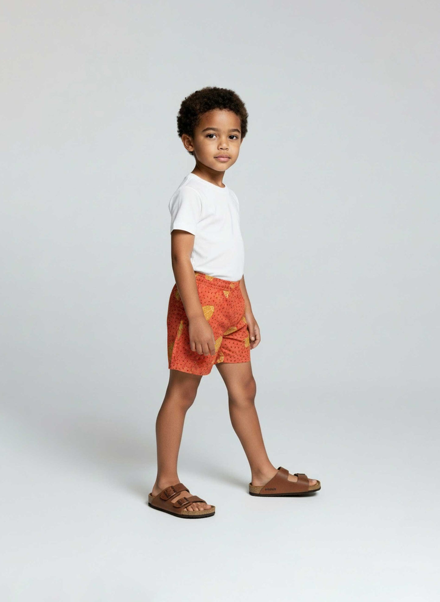 Short Scarabées Rouge Ocre