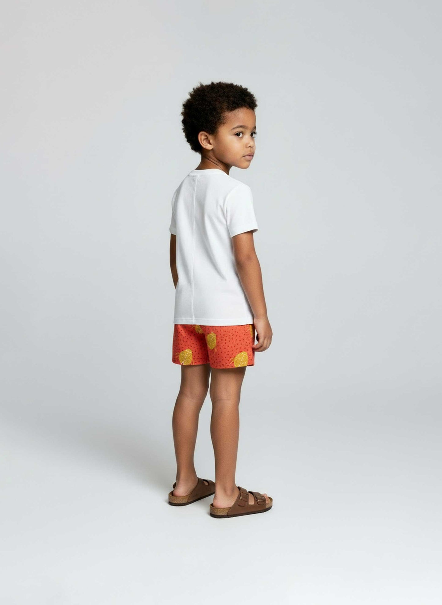 Short Scarabées Rouge Ocre