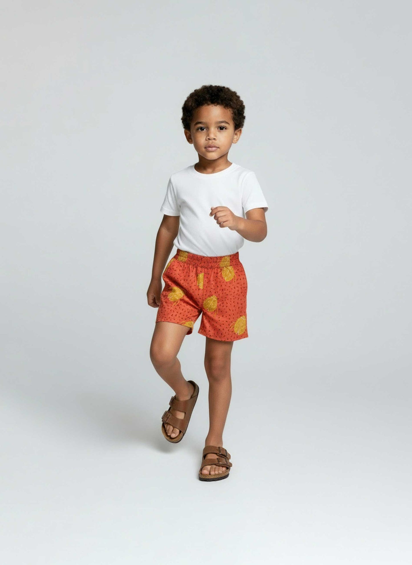 Short Scarabées Rouge Ocre